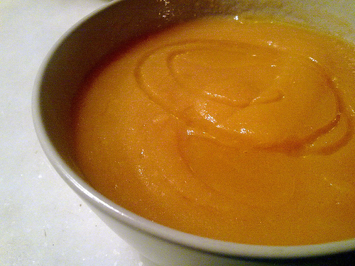 Karotten-Kürbis-Cremesuppe