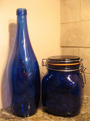 Blaue Flasche