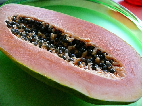 Papaya ist lecker und gesund