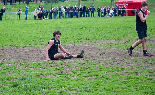 Muskelkrampf beim Fußball