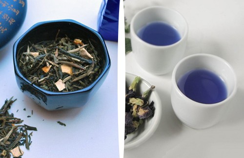 Oolong oder blauer Tee zum Abnehmen