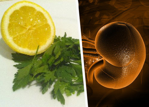 Petersilie und Zitrone zur Nierenreinigung