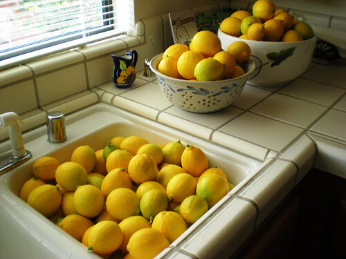 Zitronen im Haushalt