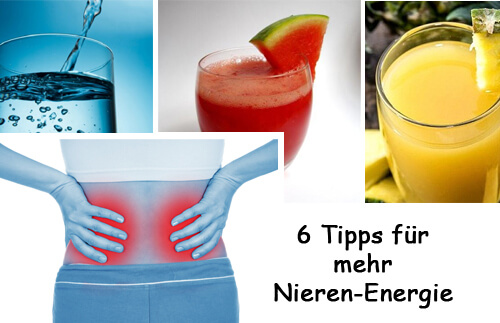 6 Tipps für mehr Nieren Energie
