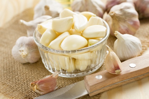 geschälter Knoblauch