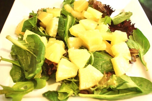 salat-spinat-ananas