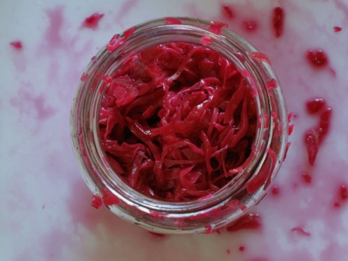Sauerkraut für den Aufbau der Darmflora