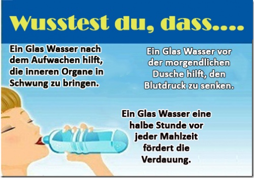 Es hilft, Wasser auf leeren Magen zu trinken, um Gewicht zu verlieren