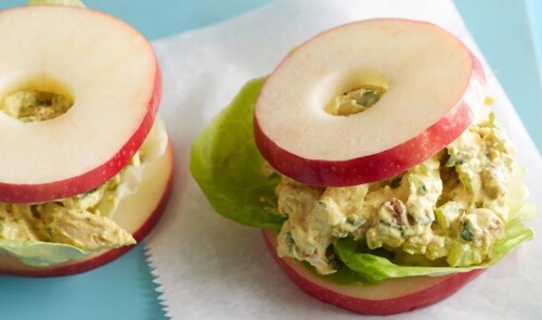 Apfel-Hühnchen-Sandwich