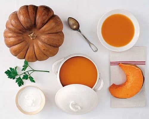 Kuerbissuppe mit Ingwer