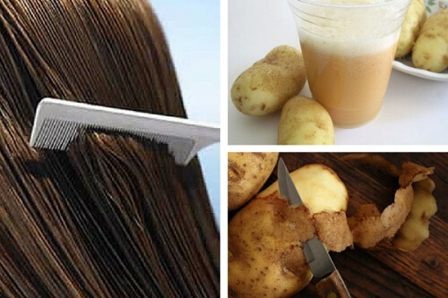 Kartoffelschalen für gesunde Haare