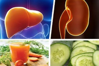 Leber und Nieren stärken mit Karotten-Gurken-Saft