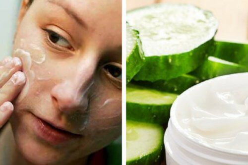 Zubereitung einer reinigenden Gesichtscreme aus Gurken