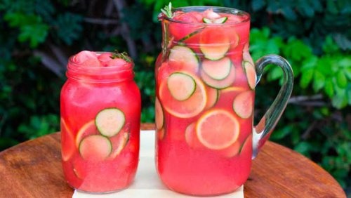 Smoothie mit Wassermelone