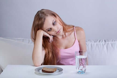 Milz-Frau Appetitmangel