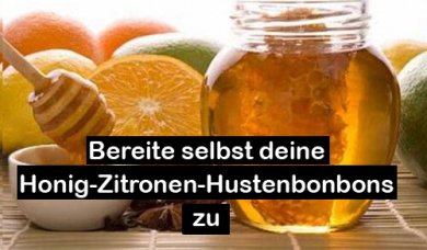 Bereite selbst deine Honig Zitronen Hustenbonbons zu