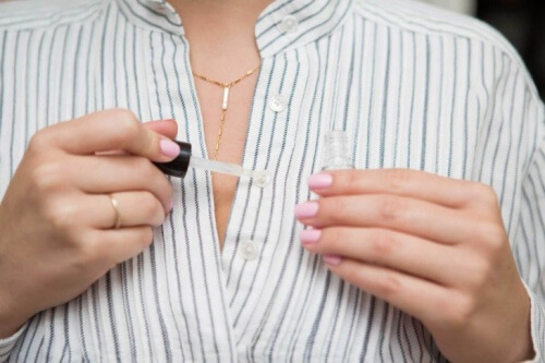 Knopf Bluse