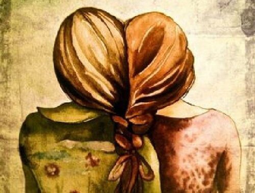 positive Frauen vereint durch die Haare