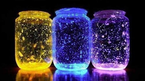 Dekoratives Leuchtglas selber machen