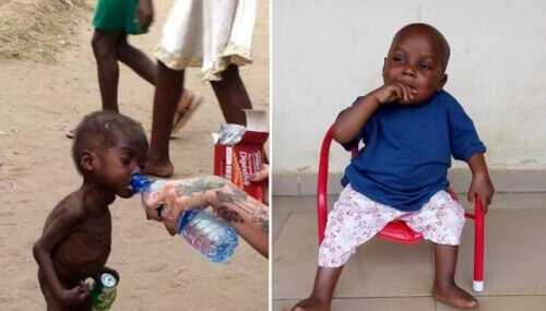 Hope, das nigerianische Baby, das als Hexer ausgesetzt wurde, und seine unglaubliche Verwandlung