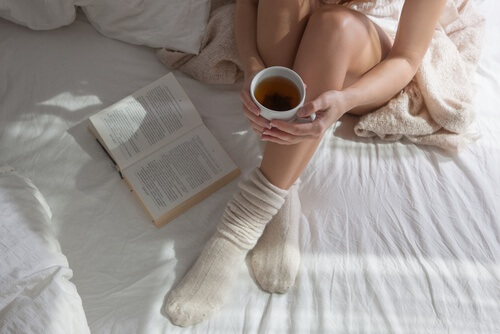 Mit Socken schlafen