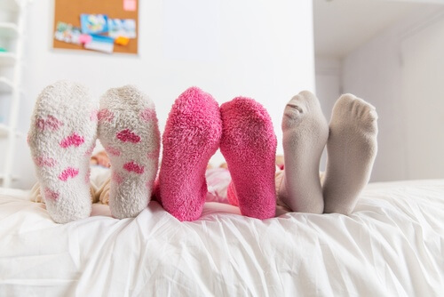 verschiedene Schlafsocken