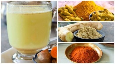 Getränk mit Ingwer, Kurkuma und Cayenne-Pfeffer