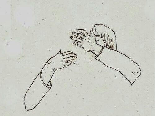 Umarmung und Zärtlichkeit