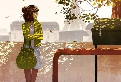 frau-wartet-und-will-gluecklich-sein