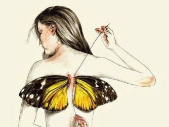 Manchmal nimmt uns das Leben unsere Flügel