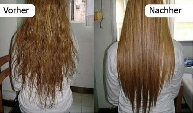Hausmittel für glatte Haare mit Zutaten aus der Küche