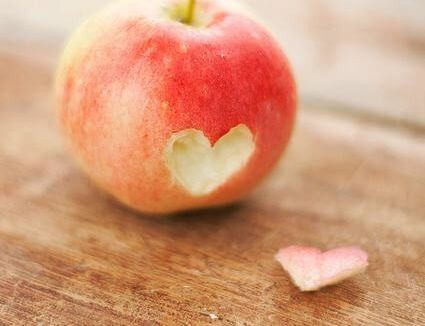 Apfel mit Herz