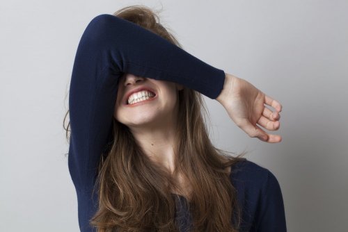 Frau hat negative Energie