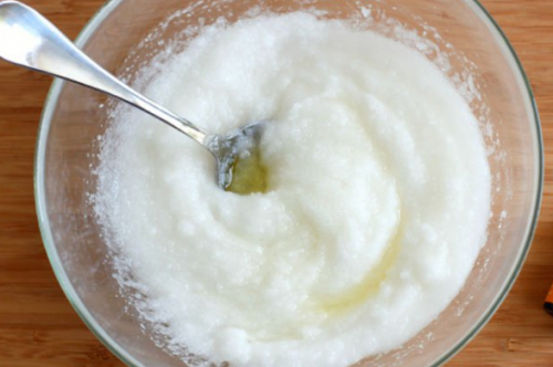 Salz mit Öl