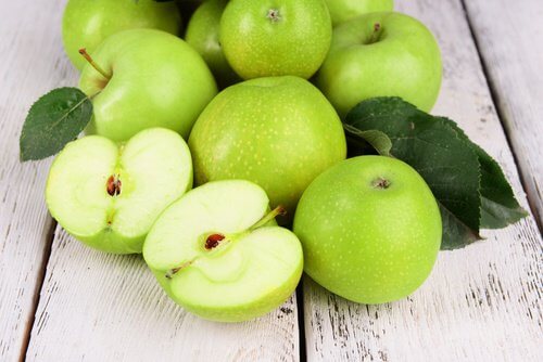 Grüner Apfel Gesichtsmaske