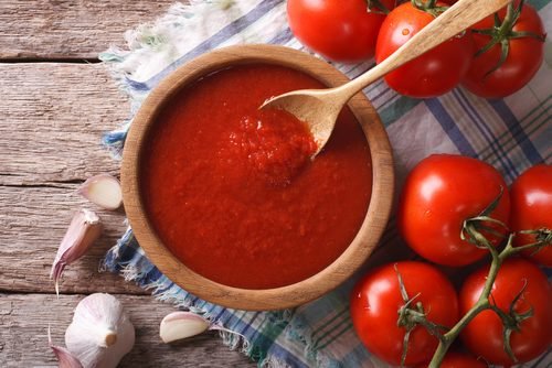 Antioxidative und krebshemmende hausgemachte Tomatensauce