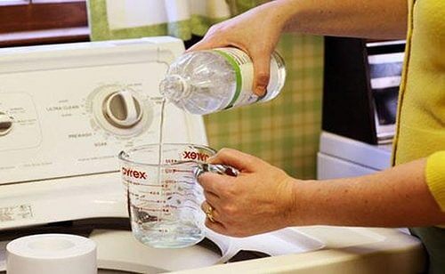 Weißer Essig für weiße Wäsche