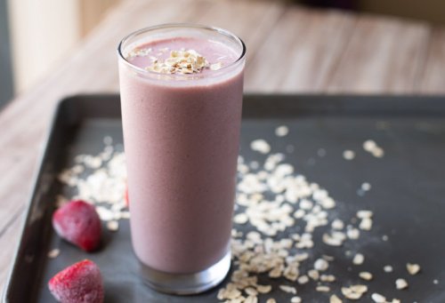 Lassi aus Erdbeeren