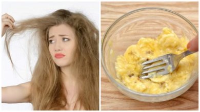 Trockene Haare? Diese Maske mit Banane und Zitrone kann helfen
