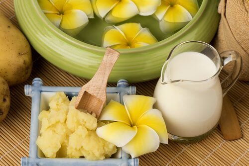 Bananenmaske gegen Leberfleck