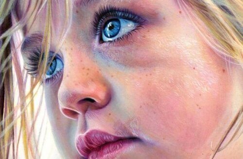 Mädchen mit grossen Augen