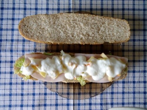 belegtes Brot für Frühstück zum Abnehmen