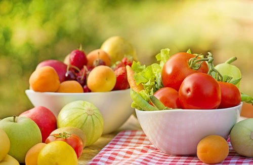 Obst und Gemüse zum Abnehmen