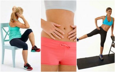 5 Übungen mit Stuhl für einen flachen Bauch