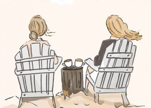 Frauenfreundschaften gegen Stress