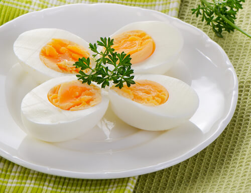 Nahrungsmittel gegen Schlaflosigkeit: hartgekochte Eier 