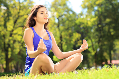 Meditation eine der Techniken zur Selbstbeherrschung