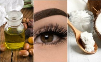 Natürliche Wimpernpflege