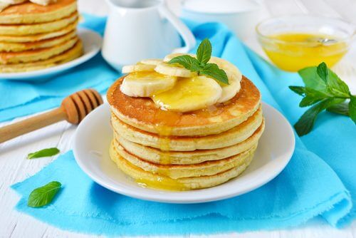 Bananen verwenden für Pfannkuchen