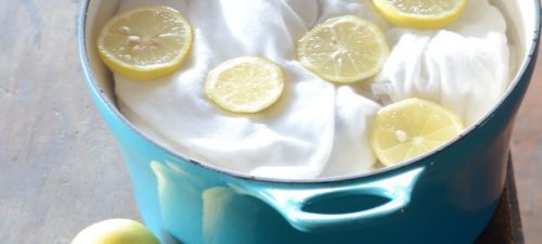 Zitrone gegen Deoflecken